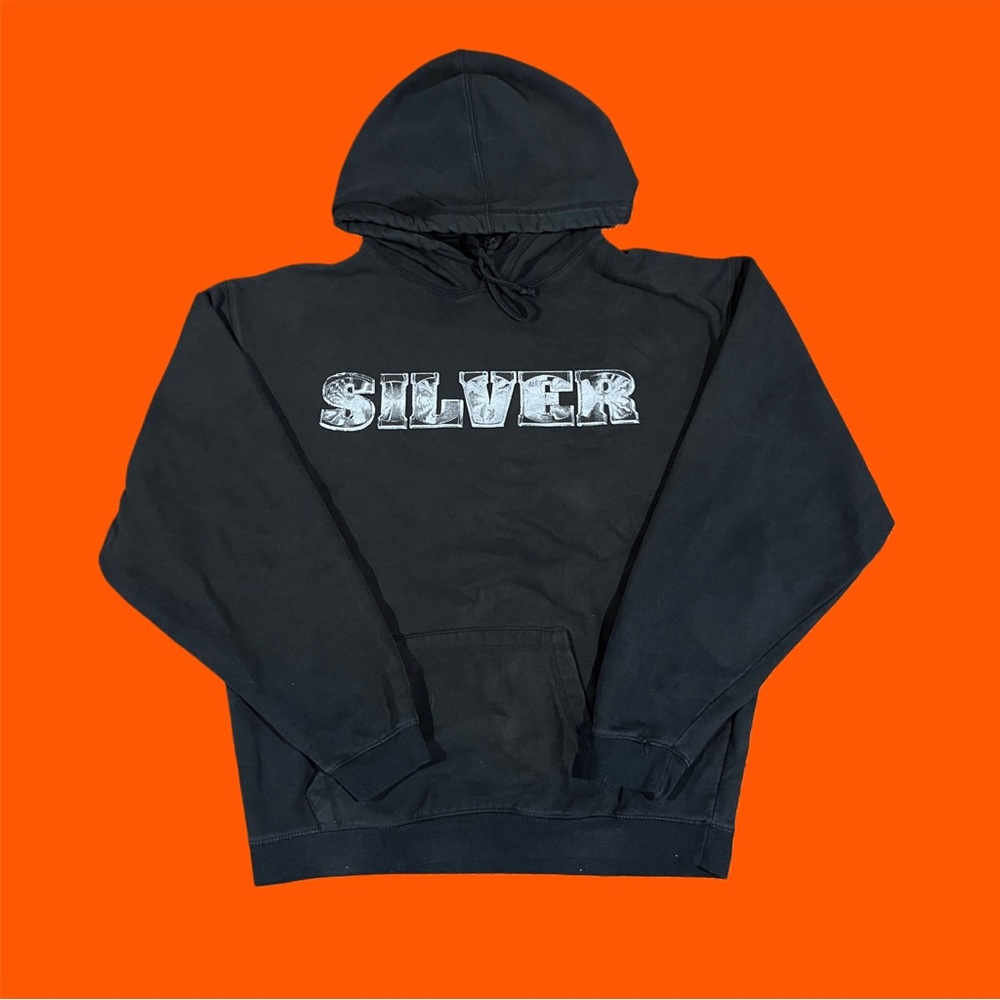 J. America Sportswear Silver Hoodie Boxy